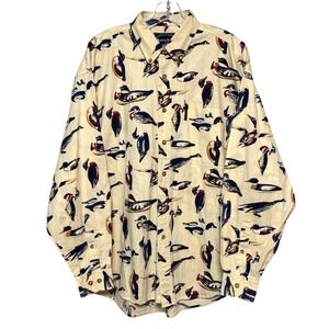 North River Outfitters Shirt Men's XL Long Sleeve Button Up Duck Mallard Print